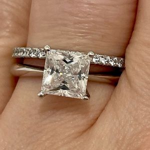 2 ct princess cut solitaire